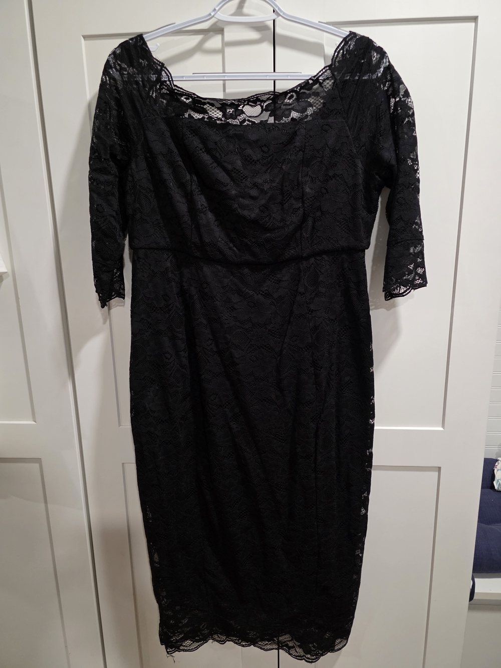 torrid Black Lace Long Sleeve Midi Dress